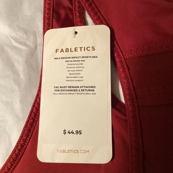 NWT Fabletics Mila medium impact sports bra - Picture 3 of 3